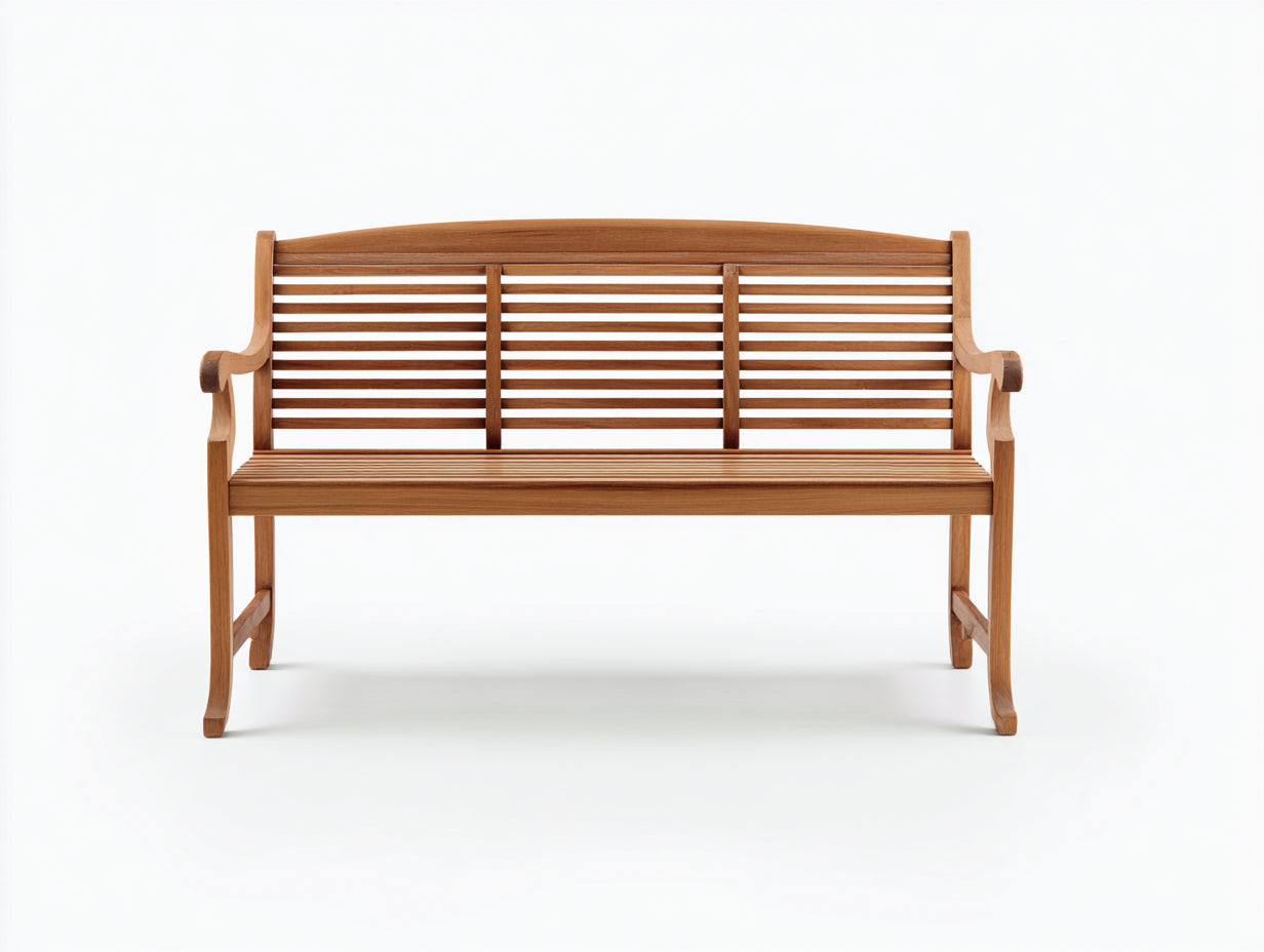 Bancos de jardín Banco de jardín madera 180x70x95 cm Natural - Estilo tradicional