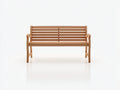 Bancos de jardín madera natural 132x58x86 cm para exterior - diseño clásico