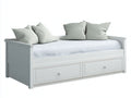 Sofás cama Sofá cama madera 190x90x80 cm Blanco con almacenamiento - Estilo moderno