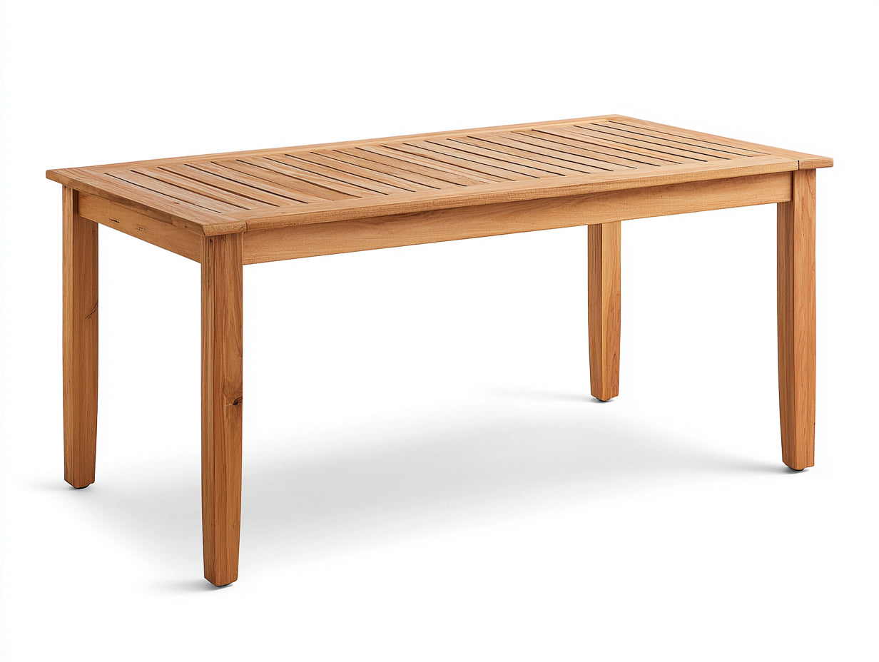 Mesas de jardín 180x90x75 cm - madera marrón - estilo natural para exterior