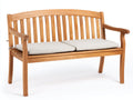 Bancos de jardín madera natural 150x62x92 cm para exterior - estilo clásico